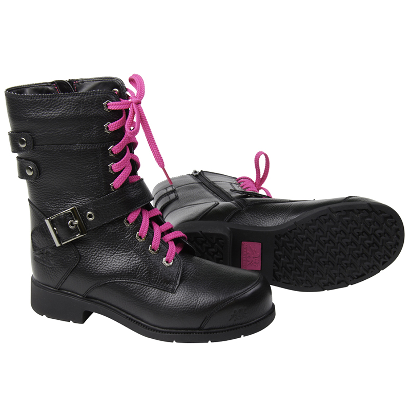 Black Waterproof Steel Toe Work Boot For Women U.S. 