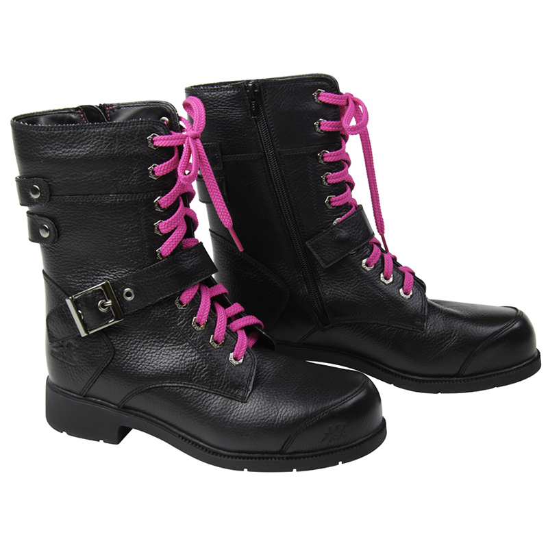 Amelia - Black Work Boots For Women Made in Canada