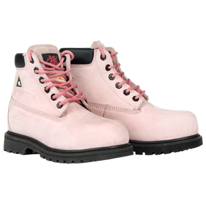Betsy X Pink Pair Work Boots For Women