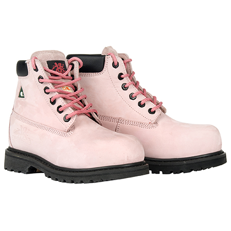 Pink Work Boots for Women