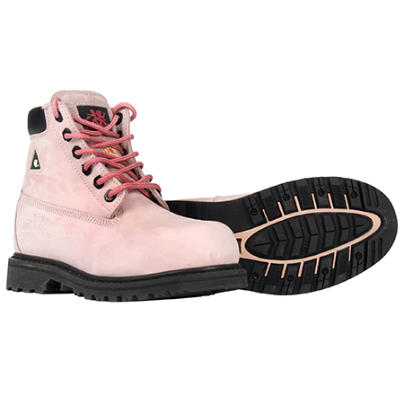 Betsy Pink Work Boots For Women U.S. 